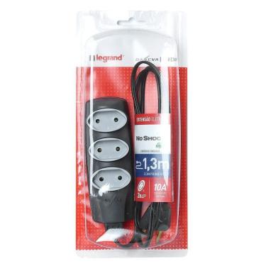 Imagem de Extensao Noshock 90 Pl 2x0,75 2p 10a Grafite 1,3 Metros