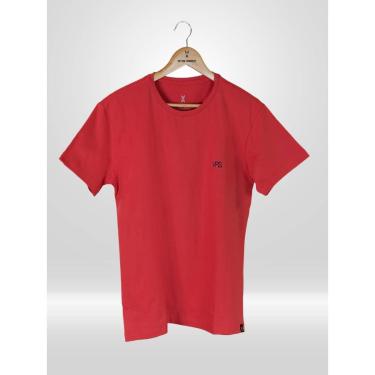 Imagem de CAMISETA MASCULINA VERMELHA VICTOR VARRENS 100% ALGODÃO-Masculino