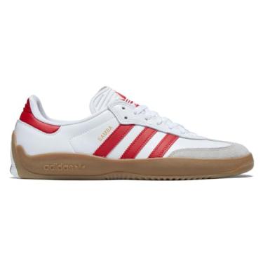 Imagem de Adidas Tênis masculino Ftwwht/Betsca Puig Samba FTWR branco Better Scarlet/GUM4 40 EUA, Multi, 8.5 Wide