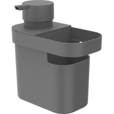 Imagem de Dispenser para Detergente e Organizador de Pia Trium 650ml Chumbo - Ou