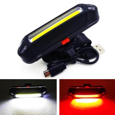 Imagem de Sinalizador Farol Traseira Luz Led Bicicleta Alto Brilho Resistente - 