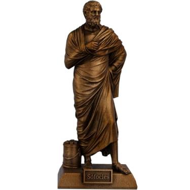 Imagem de Estátua Sófocles - Dramaturgo Grego (Cor Cobre Antigo)