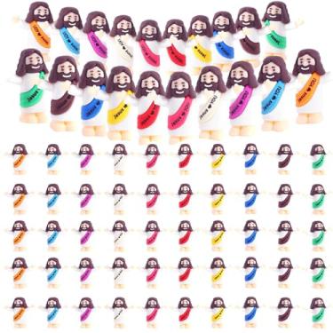 Imagem de Hearkenlist Pacote com 120 bonecos do pequeno Jesus Jesus te ama, boneco do bebê Jesus, pequenos bonecos de Jesus para esconder e procurar presentes religiosos para enchimentos de ovos de Páscoa