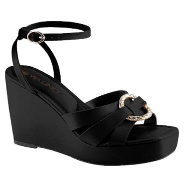 Imagem de Sandalia Via Uno Plataforma Ref 608043ssavv Preto 039