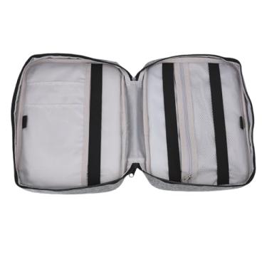 Imagem de Yosoo Caso das Escrituras Oxford Ploth Scripture Protetive Title Com Stand de Livro Multi Pockets para Canetas Notebooks Tablet Case