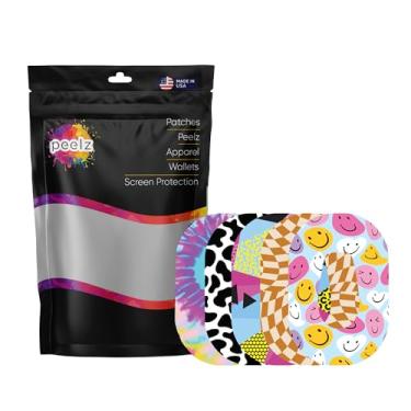 Imagem de Peelz Adesivos Dexcom G6, Pacote Com 15 Unidades - Sensor Cgm À Prova D'Água Fabricado Nos Eua Para Monitoramento De Glicose Em Peles Sensíveis E Diabéticas Por Mais Dias (Groovy)