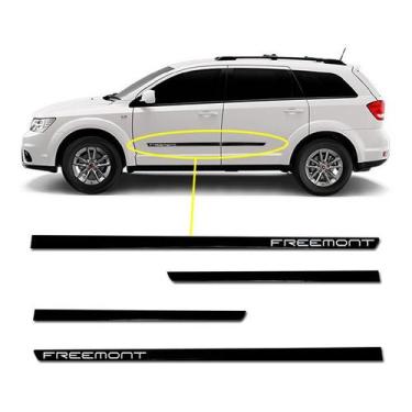 Imagem de Friso Lateral Central Slim Freemont 11/15 Kit Black (Preto Brilhante) 