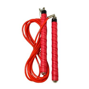 Imagem de Corda de pular Buddy Lee Ninja Warrior – Vermelha – Corda de velocidade ajustável para fitness, HIIT, CrossFit e Boxe – Livre de emaranhados com rolamentos de esferas de precisão – Alças duráveis