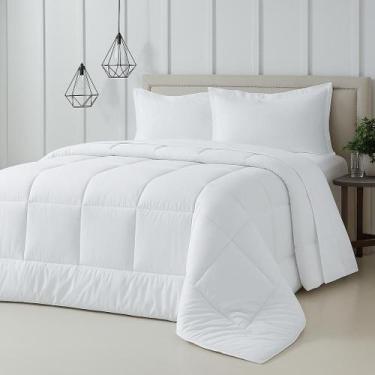 Imagem de Edredom Casal Queen Cobertor Cama Premium com Toque de Plumas Frio Que