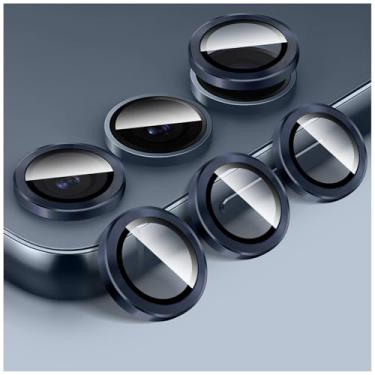 Imagem de Kucheed Protetor de lente de câmera para Samsung Galaxy S25 Ultra, anéis individuais de liga de alumínio de alinhamento automático, protetor de tela de vidro temperado 9H, adesivo de filme