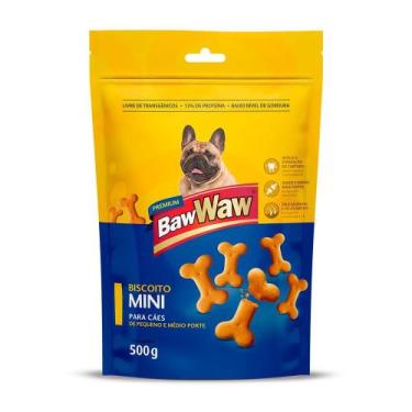 Imagem de Biscoito Tradicional Baw Waw Para Cães Mini 500g