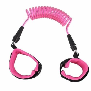 Imagem de Pulseira Guia de Segurança Infantil Anti Perda de Pulso Passeio seguro (Rosa)