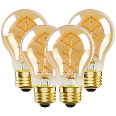 Imagem de Lâmpadas LED BLINGCOLOR A19 Vintage Edison 4W 2200K 300LM, pacote com 