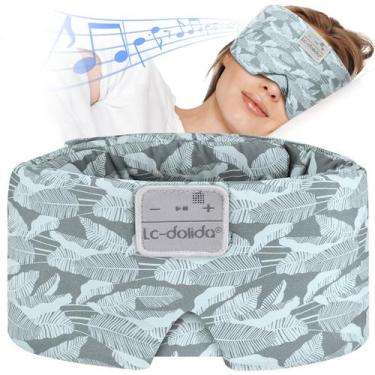 Imagem de Máscara de dormir LC-Dolida Fones de ouvido Bluetooth Silk Blackout