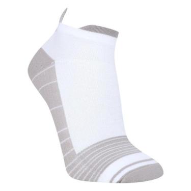 Imagem de Meia Cano Curto Olympikus Masculina, Branco, Cinza, 39/44
