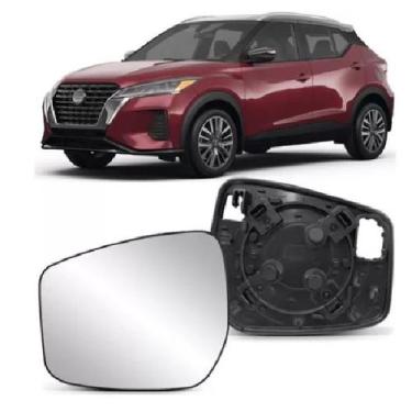 Imagem de Lente Base Retrovisor Nissan Kicks 2015  Convexo Lado Esquerdo - TOP