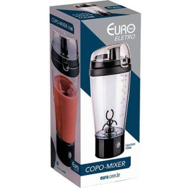 Imagem de Mixer Euro Home A Pilha Com Copo 450Ml Preto, A pilha