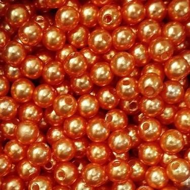 Imagem de PÉROLA DE ABS LISA Nº 06 20G PEROLA 6 MM - LADEIRA BIJUTERIAS, LARANJA