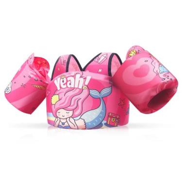 Imagem de Colete de natação DRQ Toddler Floaties, colete salva-vidas para crianç