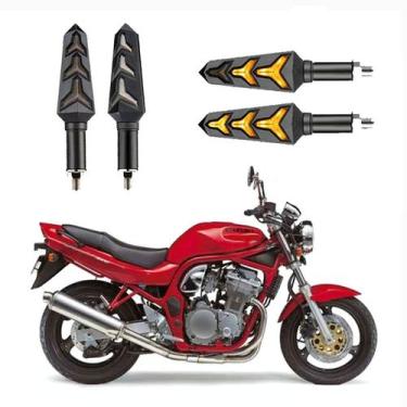 Imagem de KIT 4 Seta Sequencial Pisca de Led Universal Modelo P09S Estrela Moto 