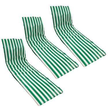 Imagem de Colchonete Almofadado De Espreguiçadeira P/ Piscina 3un - DreamInBox