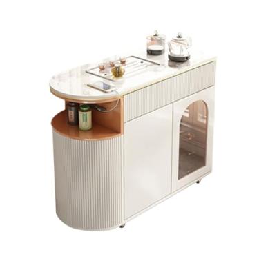 Imagem de Mesas centrais para sala de estar, varanda, carrinho de chá, mesa de café doméstica, mesa de chá de Kung Fu integrada, mesa de centro móvel adequada para sala de estar