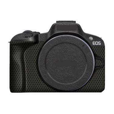 Imagem de R 100 Adesivo para o corpo da câmera, kit de película protetora, acessórios de pele, decalques de vinil para Canon EOS R100 (contorno preto)