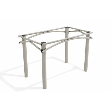 Imagem de Base de Mesa p/ Cozinha Elba M004 s/ Tampo Níquel - Kappesberg