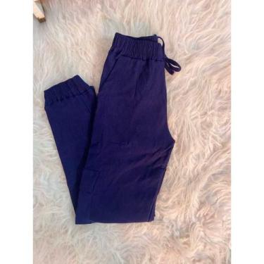 Imagem de Calça Infantil  Cargo Joguer Feminina Calça Bolsos Laterais Blogueirin