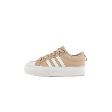 Imagem de Tênis Feminino Casual Bravada 2.0 Plataforma Adidas - Bege/Nude