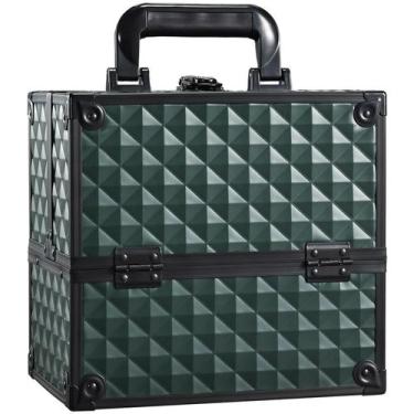 Imagem de Estojo de maquiagem FRENESSA Makeup Box com 4 bandejas e estojo rígido