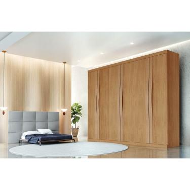 Imagem de Guarda Roupa Casal 6 Portas e 6 Gavetas Linea Naturale - Rufato