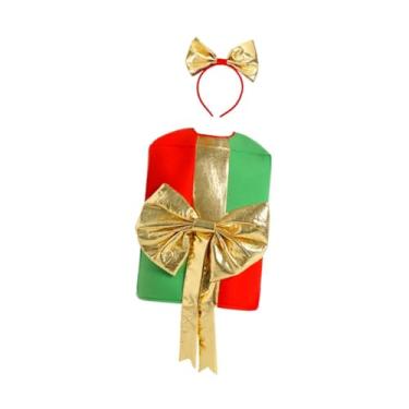 Imagem de UGPLM Caixa de Natal Fantasia Festa Fantasia Cosplay Traje para Baile de Máscaras Natal, L Xl