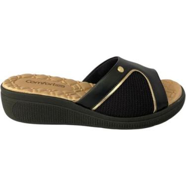 Imagem de Tamanco Comfort Flex Feminino Anabela Confortável Slide - Comfortflex,