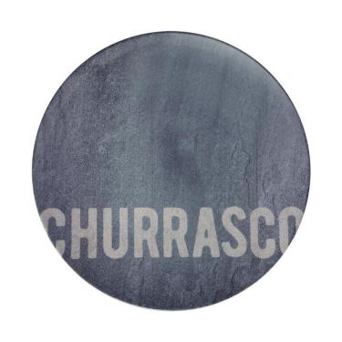 Imagem de Prato Raso Tramontina Churrasco Stone Em Porcelana 28cm Estampas Diversas