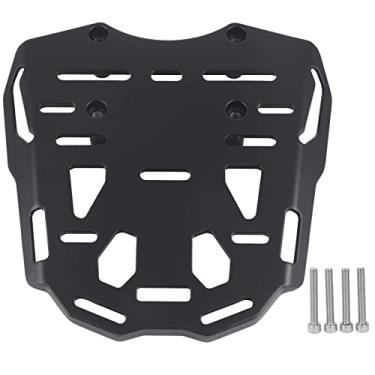 Imagem de Prateleira de Bagagem Traseira de Bicicleta Material de Liga de Alumínio Prateleira de Bagagem de Bicicleta Durável Acessórios de Bicicleta Parafusos de Montagem Pretos Incluídos