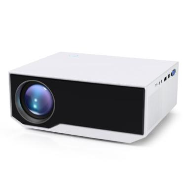 Imagem de Projetor com WiFi e Bluetooth, mini proiector portátil de 16000 lúmens, projetor de filme externo Full HD 1080p nativo, projetor inteligente compatível com Android/ios/Windows/TV Stick/HDMI/USB