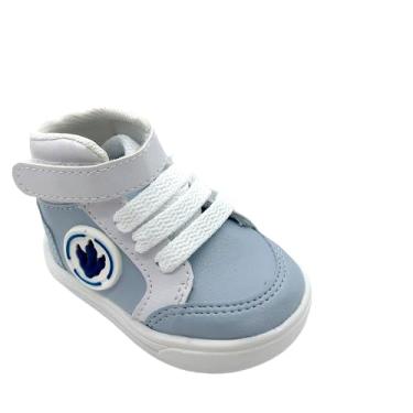 Imagem de Tênis Sapatinho Infantil Menino Cano Alto Dinossauro (Azul, BR, Bebê, Numérico, 21)
