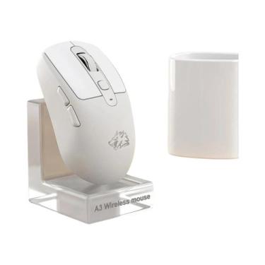 Imagem de Mouse Bluetooth A3 Sem Fio Silencioso 4000DPI Ergonômico Com Carregame