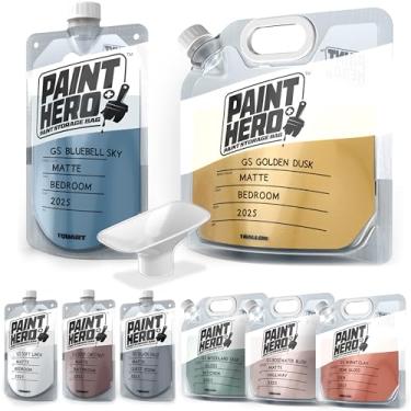 Imagem de Pacote com 8 sacos de armazenamento de tinta Paint Hero – Sacos herméticos recarregáveis de 14 litros e galões com funil