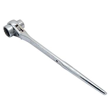 Imagem de Unifizz Chave de catraca para andaime Chave de catraca plana de cetim Cr-v ferramenta de catraca, 19-24 mm