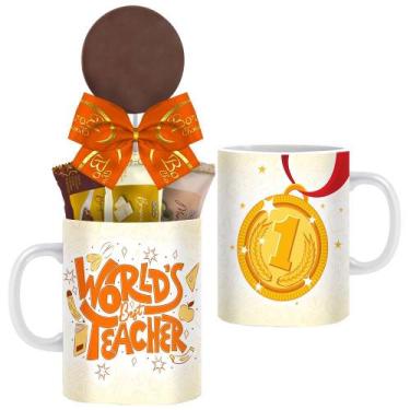 Imagem de Caneca Dia dos Professores com Chocolates Modelo 5 Borússia Chocolates