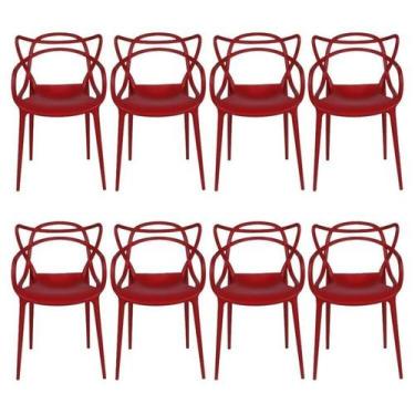 Imagem de Kit com 8 Cadeiras para Sala de Jantar Allegra Solna - OR Design