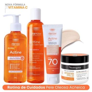 Imagem de Kit Skincare Antiacne: Sabonete 140g + Tônico + Protetor Solar FPS 70 