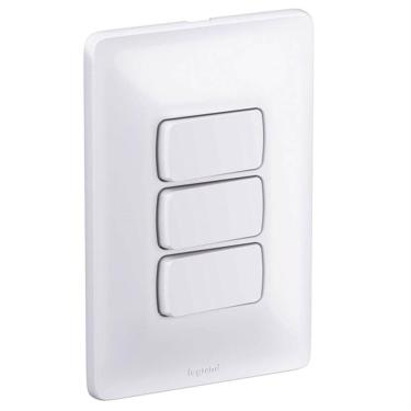 Imagem de 3 Interruptores Paralelos 4X2 10A 250V Zeffia - 680107 - PIAL