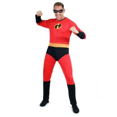 Imagem de Fantasia Sr. Incrível Masculino Adulto - Disney - Os Incríveis - Abrak