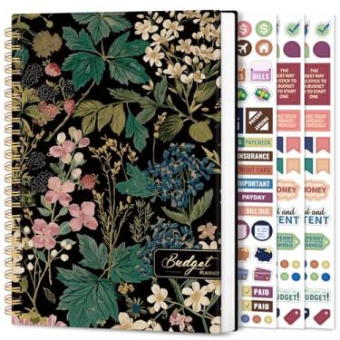 Imagem de Planejador de orçamento estético - planejador financeiro mensal com rastreador de despesas, organizador de notas sem data, caderno de orçamento para gerenciar suas finanças, livro de orçamento de