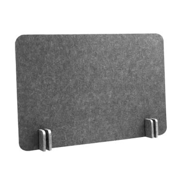 Imagem de ＫＬＫＣＭＳ Divisória de mesa acústica, divisória de mesa, de mesa para sala de aula escolar, Cinza Escuro 40x50 Cm