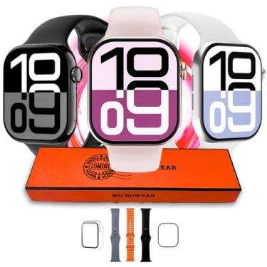 Imagem de Relógio Smartwatch W10 Mini Serie 10 42mm Chat GPT NFC AMOLED Lançamen