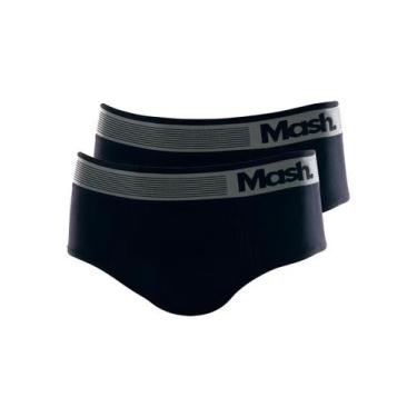 Imagem de Kit com 2 Cueca Slip Mash 713.02, Preto, M